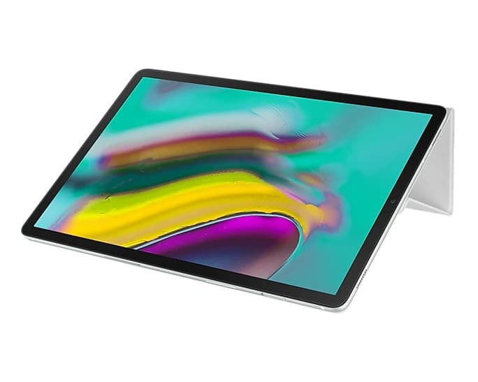 Husa pt Galaxy Tab S5e 10.5" T725 Book Cover White EF-BT720PWEGWW, "EF-BT720PWEGWW" — miniatură