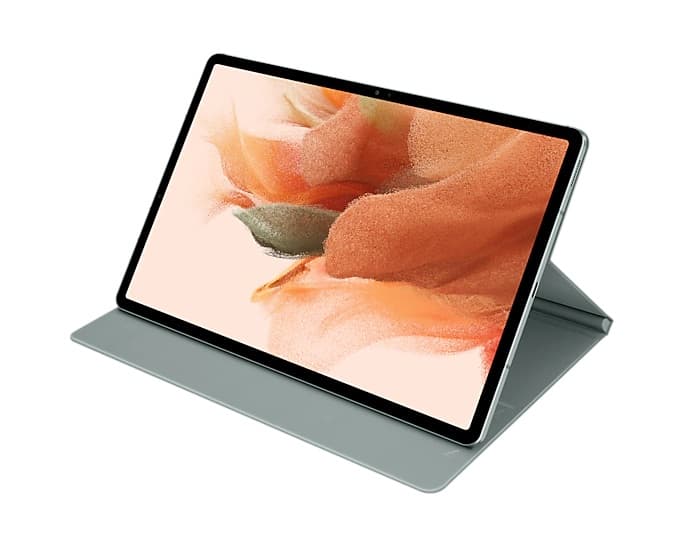 Husa pt Tab S7+ / S7 FE Book Cover Light Green , "EF-BT730PGEGEU" — miniatură