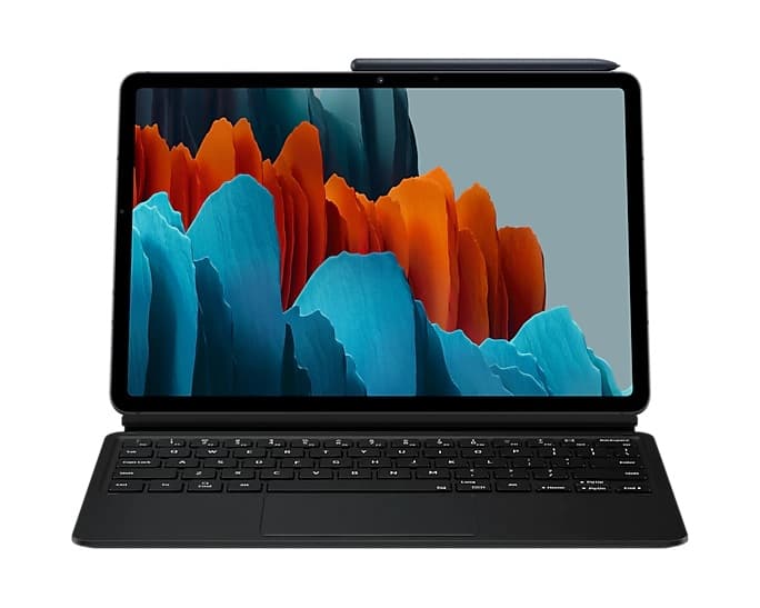 Husa pt Galaxy Tab S7 11.0" T870/T875 Book Cover Keyboard Black EF-DT870UBEGEU, "EF-DT870UBEGEU" — miniatură