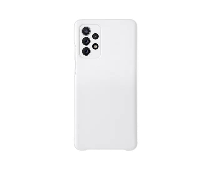 HUSA Smartphone Samsung, pt Galaxy A72, tip smart book cover cu buzunar, policarbonat, Smart View Wallet, alb, "EF-EA725PWEGEE" — miniatură