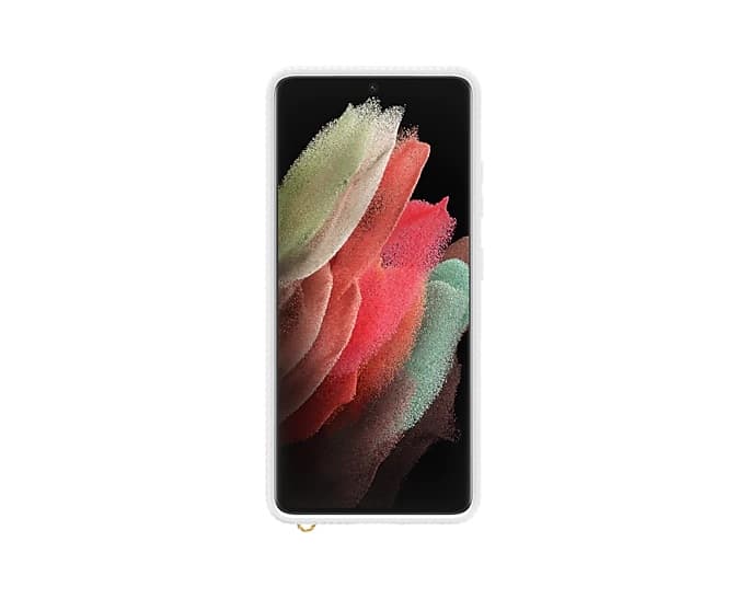 HUSA Smartphone Samsung, pt Galaxy S21 Ultra, tip back cover (protectie spate), plastic, ultrasubtire, alb, "EF-GG998CWEGWW" — miniatură