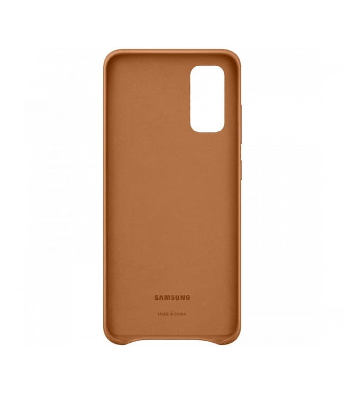 HUSA Smartphone Samsung, pt Galaxy S20, tip back cover (protectie spate), piele, ultrasubtire, maro, "EF-VG980LAEGEU" — miniatură