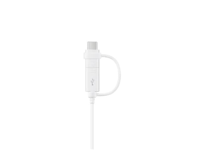 CABLU alimentare si date smartphone Samsung, USB 2.0 (T) la Micro-USB (T) | USB Type-C, cauciuc, lungime 1.5 m, alb, "EP-DG930DWEGWW"