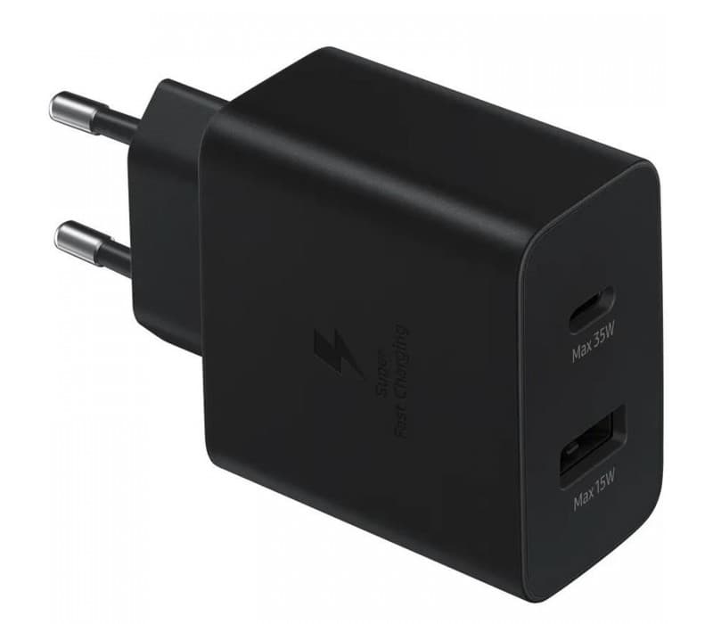Incarcator retea 220V Samsung, USB Type C | USB, 35W, fast charge, negru, "EP-TA220NBEGEU"