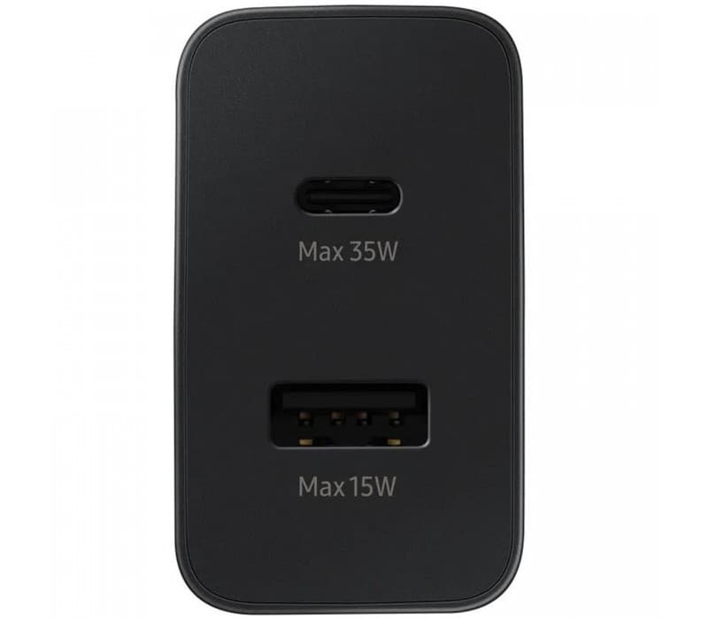 Incarcator retea 220V Samsung, USB Type C | USB, 35W, fast charge, negru, "EP-TA220NBEGEU" — miniatură