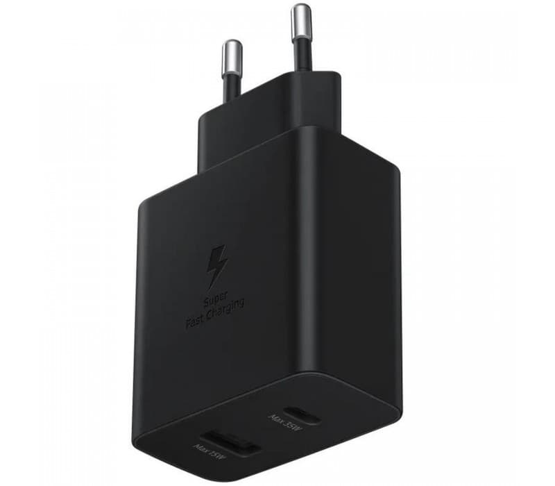 Incarcator retea 220V Samsung, USB Type C | USB, 35W, fast charge, negru, "EP-TA220NBEGEU" — miniatură