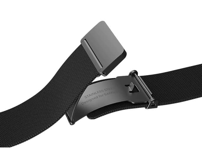 Samsung Milanese Band Fresh/Fresh Small Watch Strap 20mm M/L Black, "GP-TYR870SAABW" — miniatură