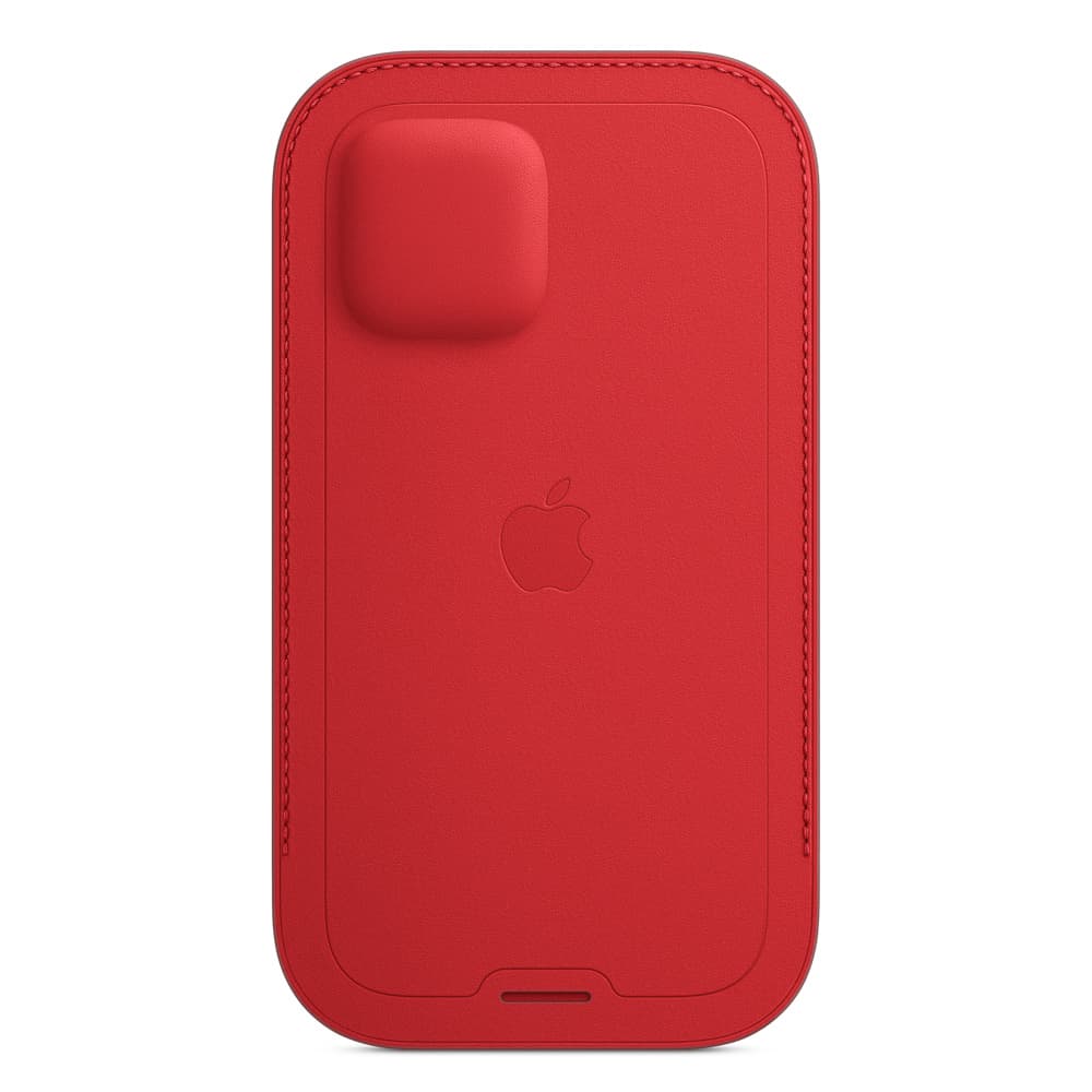 HUSA Smartphone Apple, pt iPhone 12 | iPhone 12 Pro, tip back cover (protectie spate) cu MagSafe, piele, MagSafe, rosu, "mhye3zm/a" — miniatură