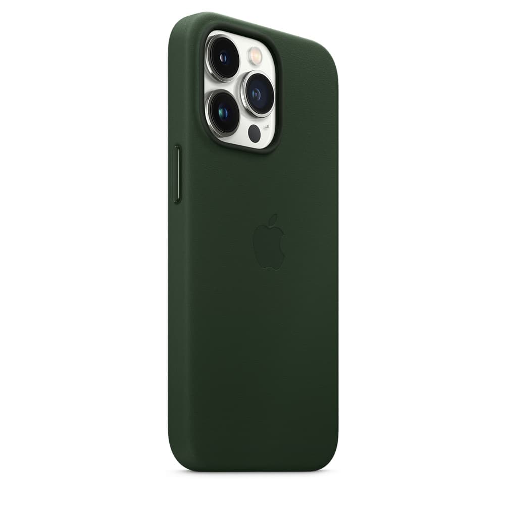 HUSA Smartphone Apple, pt iPhone 13 Pro, tip back cover (protectie spate) cu MagSafe, piele, MagSafe, verde, "mm1g3zm/a" — miniatură