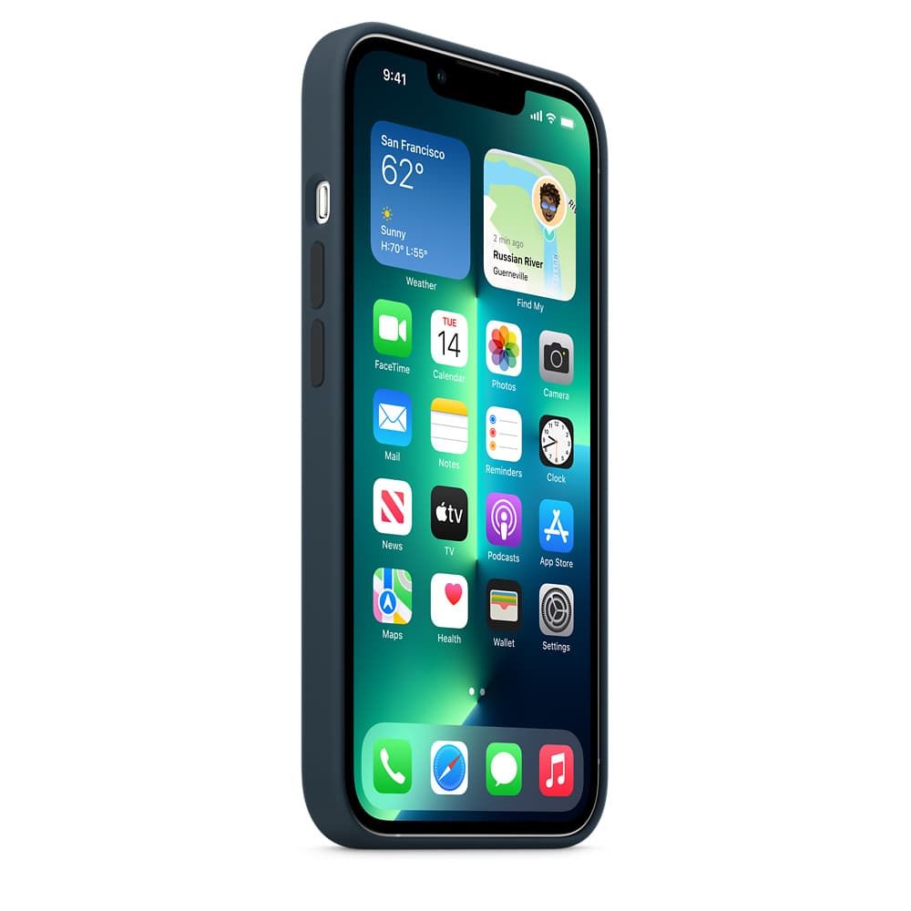 HUSA Smartphone Apple, pt iPhone 13 Pro, tip back cover (protectie spate) cu MagSafe, silicon, MagSafe, albastru, "mm2j3zm/a" — miniatură