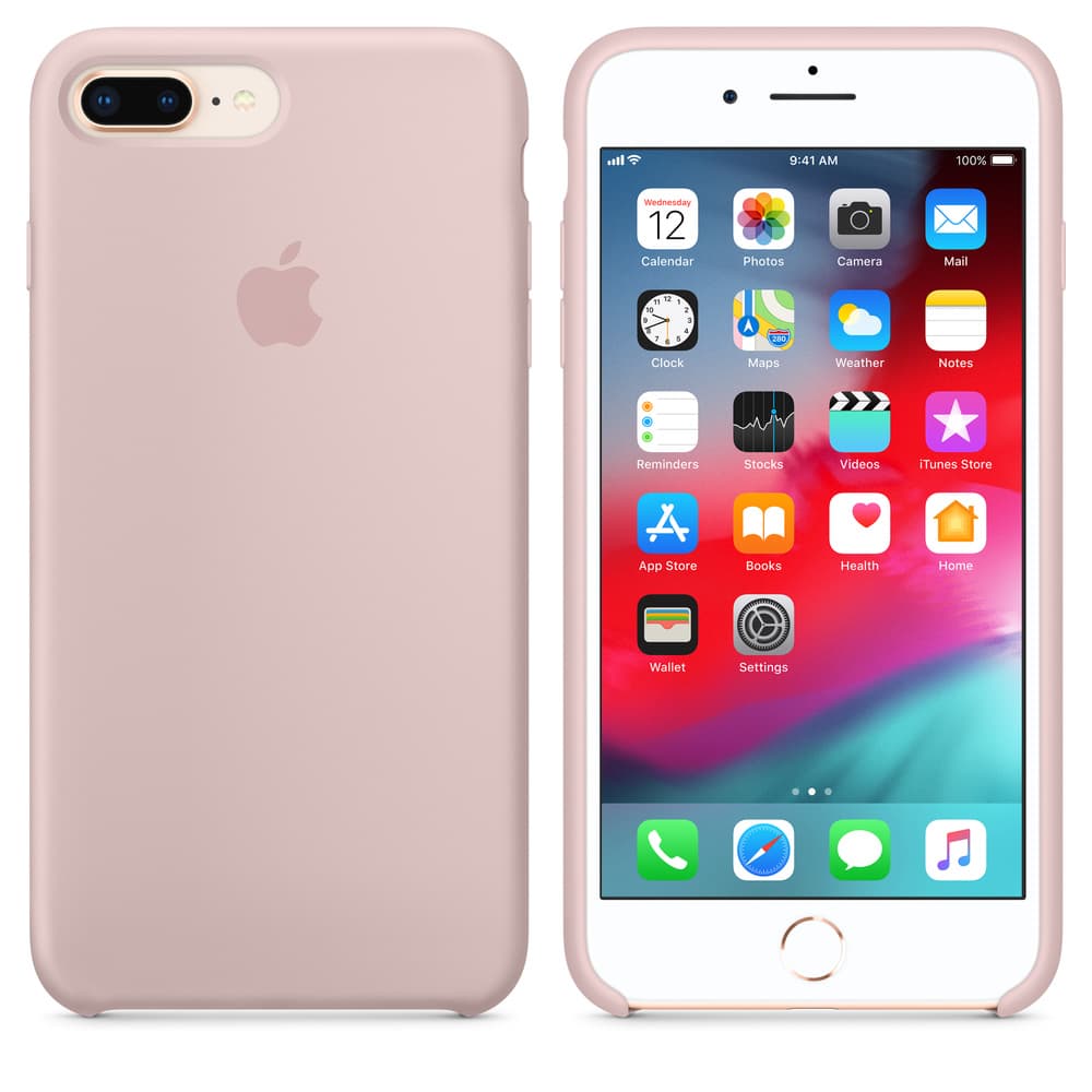 HUSA Smartphone Apple, pt iPhone 8 Plus | iPhone 7 Plus, tip back cover (protectie spate), silicon, ultrasubtire, roz, "mqh22zm/a" — miniatură