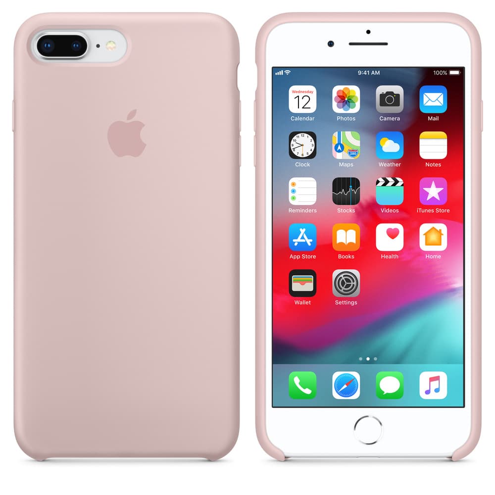HUSA Smartphone Apple, pt iPhone 8 Plus | iPhone 7 Plus, tip back cover (protectie spate), silicon, ultrasubtire, roz, "mqh22zm/a" — miniatură
