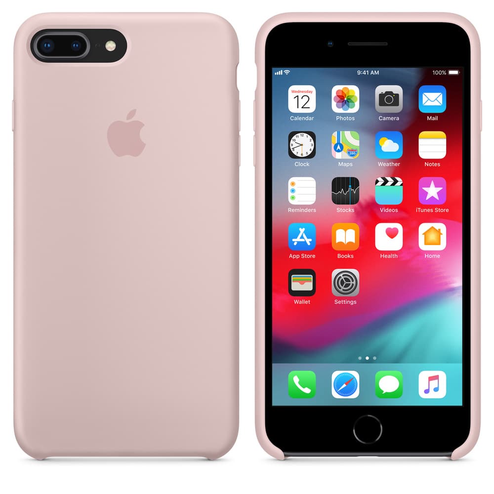 HUSA Smartphone Apple, pt iPhone 8 Plus | iPhone 7 Plus, tip back cover (protectie spate), silicon, ultrasubtire, roz, "mqh22zm/a" — miniatură