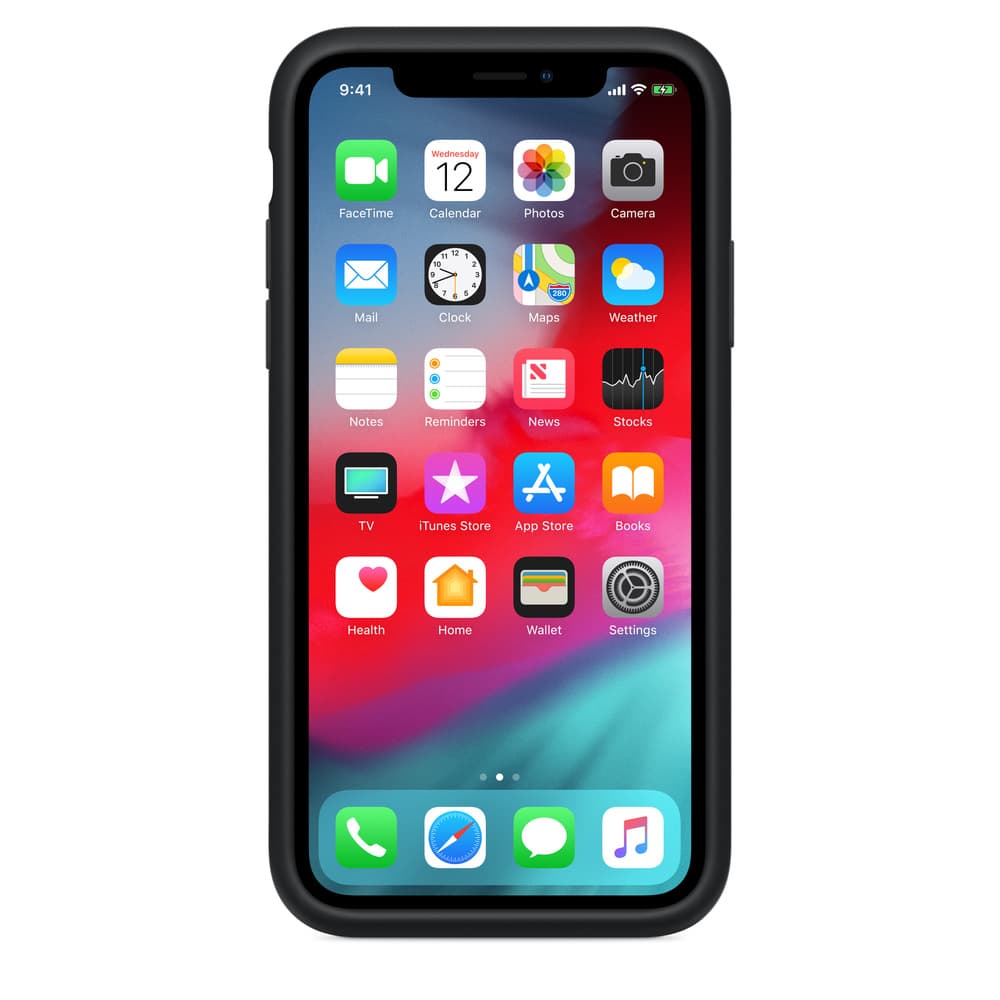 HUSA Smartphone Apple, pt iPhone XS, tip back cover (protectie spate), silicon | microfibra, ultrasubtire, negru, "mrxk2zm/a" — miniatură