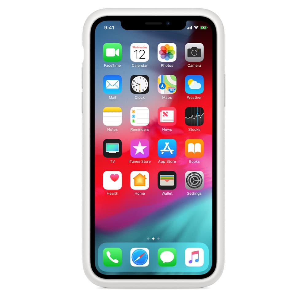 HUSA Smartphone Apple, pt iPhone XS, tip back cover (protectie spate), silicon | microfibra, ultrasubtire, alb, "mrxl2zm/a" — miniatură