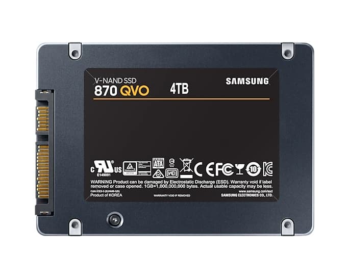 SSD SAMSUNG 870 QVO, 4TB, 2.5 inch, S-ATA 3, 3D QLC Nand, R/W: 560/530 MB/s, "MZ-77Q4T0BW" — miniatură