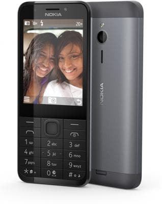 Telefon cu butoane, NOKIA, "230" ecran 2.8 inch, dual sim, rez. camera 2 Mpix, memorie interna 16 MB, 2G, OEM, acumulator 1200 mAh, argintiu, "A00027066"