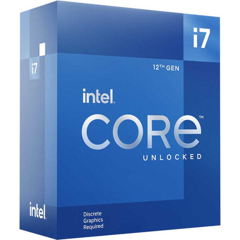 CPU INTEL i7-12700K, skt LGA 1700, Core i7, frecventa 3.6 GHz, turbo 5.0 GHz, 12 nuclee, putere 125 W, "BX8071512700K" — miniatură