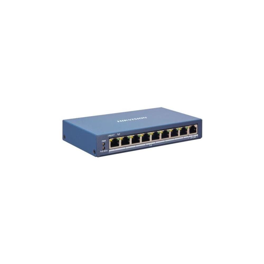 SWITCH. PoE Hikvision, port 10/100 x 8 | Gigabit x 1, managed, carcasa metalica, "DS-3E1309P-EI"
