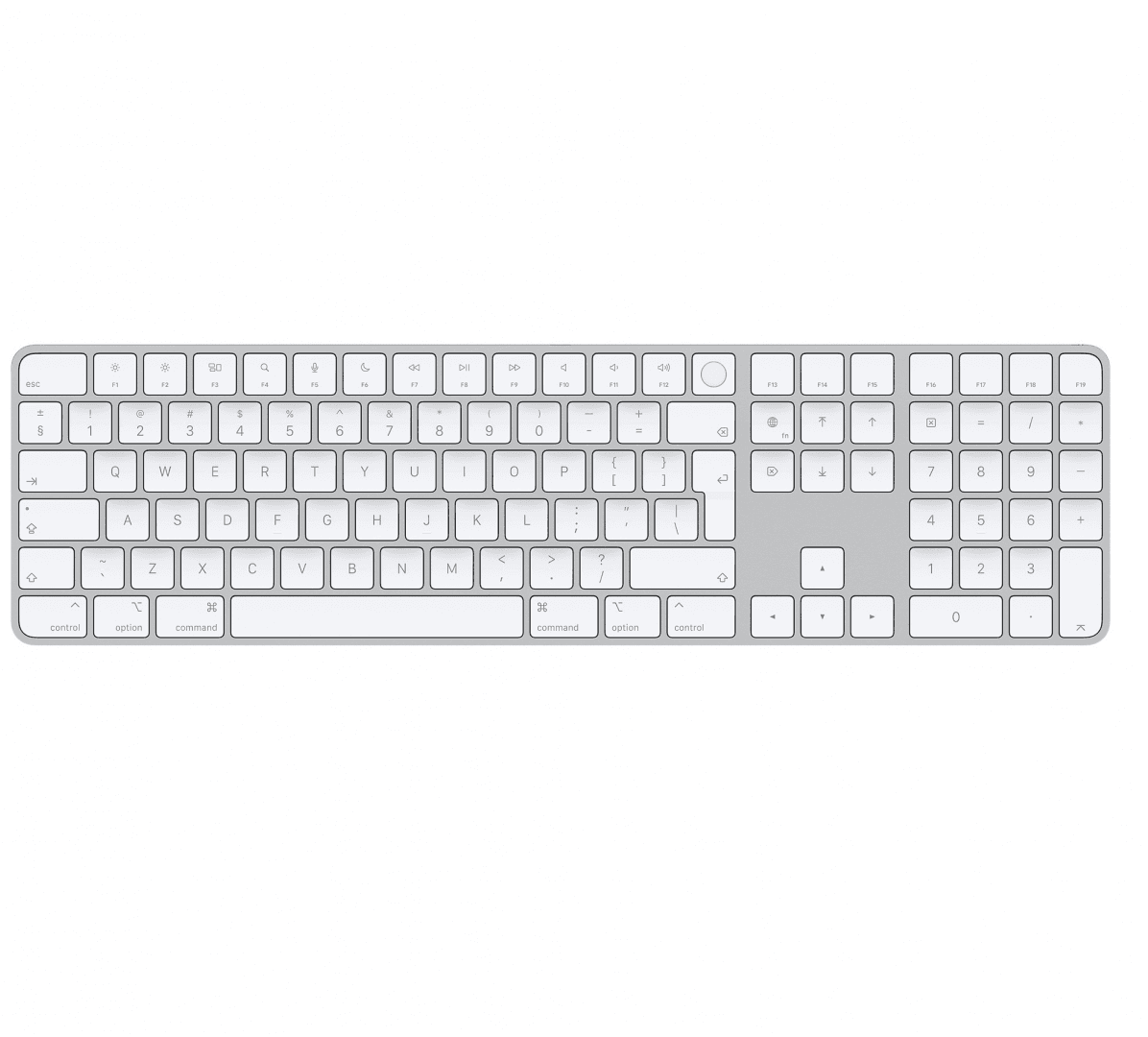 Apple Magic Keyboard (2021) with Touch ID and Numeric Keypad - International English, "mk2c3z/a"