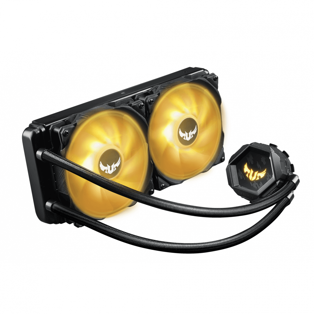 COOLER ASUS, "TUF Gaming LC 240", skt. universal, racire cu lichid, fan 120 mm x 2, 2000 rpm, LED ARGB, "TUF LC 240 ARGB"