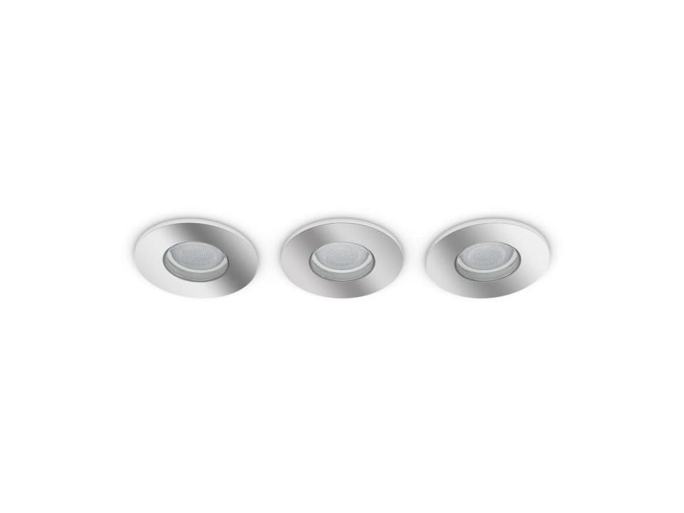 SET 3 SPOTURI incastrate smart LED Philips, soclu integrat, putere 5W, forma spot, lumina alb calda, alb rece, alimentare 220 - 240 V, "000008719514340817" — miniatură