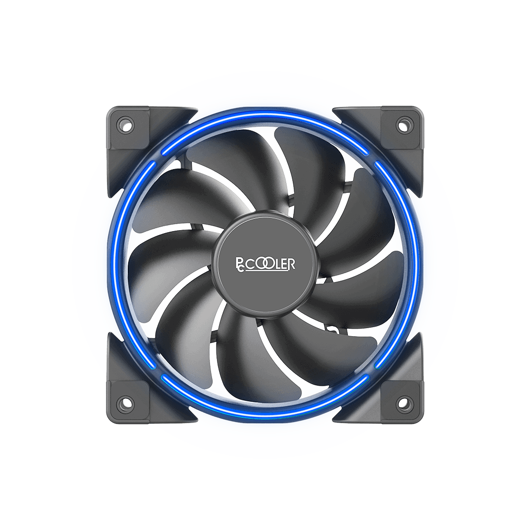 VENTILATOR PCCOOLER 120x120x25 mm, 33 blue LED, Hydro Bearing, "CORONA BLUE 120"