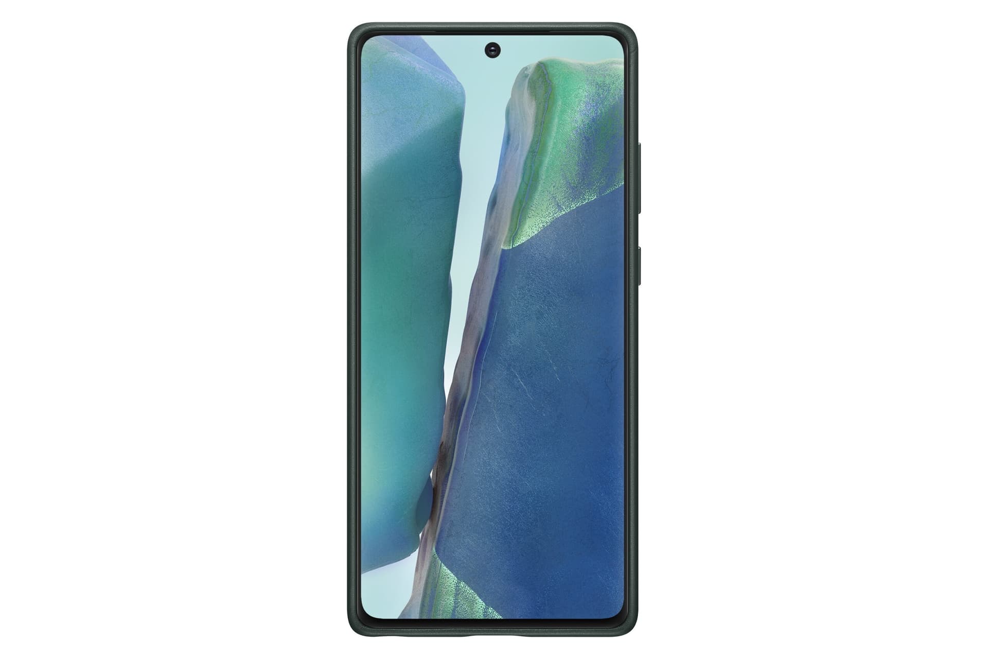 HUSA Smartphone Samsung, pt Galaxy Note 20, tip back cover (protectie spate), piele, ultrasubtire, verde, "EF-VN980LGEGEU" — miniatură