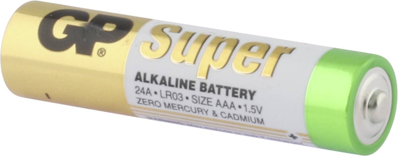 Baterie GP Batteries, Super Alcalina AAA (LR03) 1.5V alcalina, shrink 12 buc. "GP24A-2VES12" "GPPCA24AS115" - 18349 — miniatură