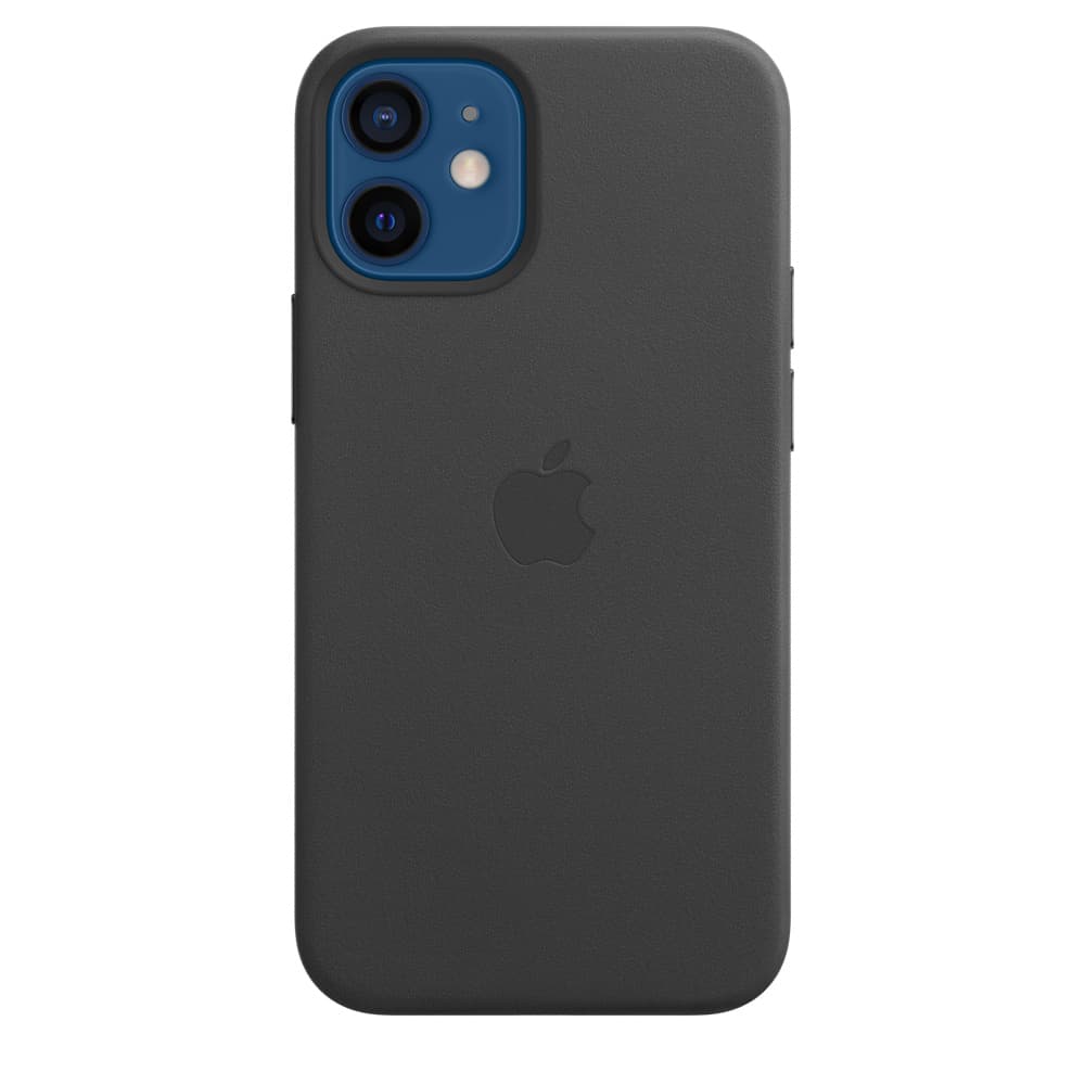 HUSA Smartphone Apple, pt iPhone 12 mini, tip back cover (protectie spate) cu MagSafe, piele, MagSafe, negru, "mhka3zm/a"