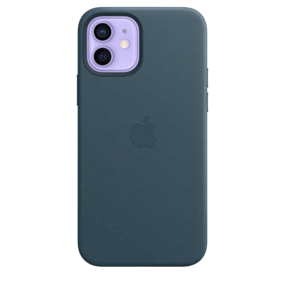 HUSA Smartphone Apple, pt iPhone 12 | iPhone 12 Pro, tip back cover (protectie spate) cu MagSafe, piele, MagSafe, albastru, "mhke3zm/a" — miniatură