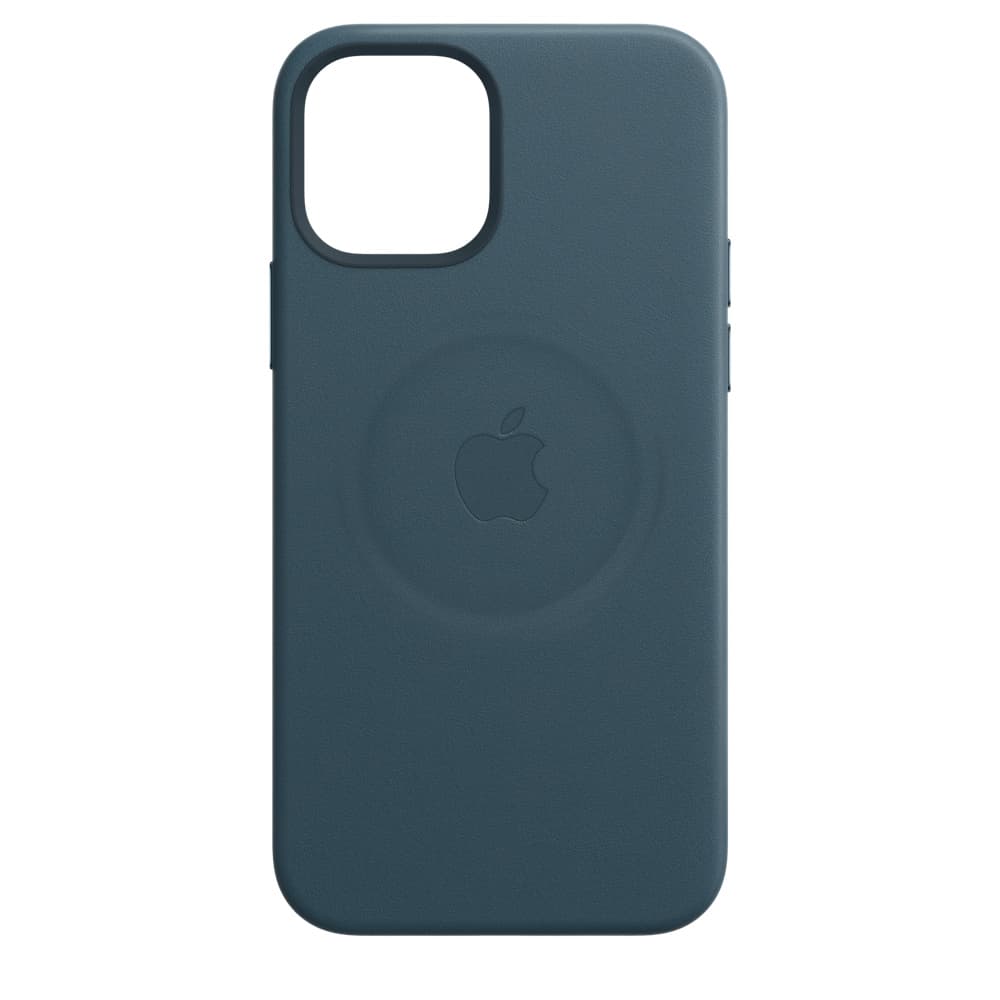 HUSA Smartphone Apple, pt iPhone 12 | iPhone 12 Pro, tip back cover (protectie spate) cu MagSafe, piele, MagSafe, albastru, "mhke3zm/a" — miniatură