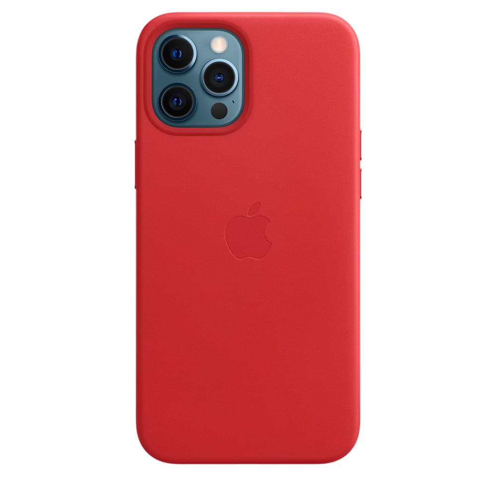 HUSA Smartphone Apple, pt iPhone 12 | iPhone 12 Pro Max, tip back cover (protectie spate) cu MagSafe, piele, MagSafe, rosu, "mhkj3zm/a"