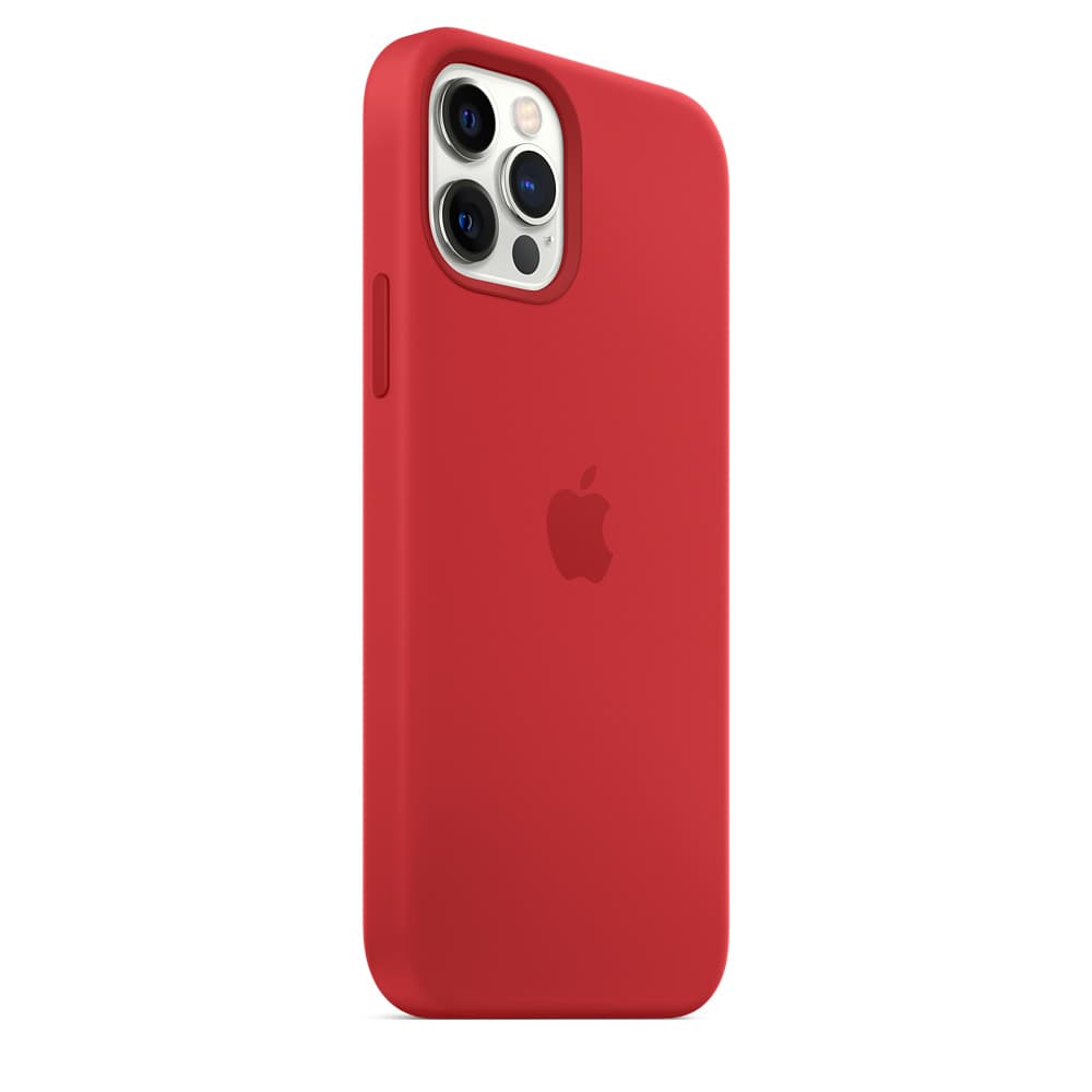 HUSA Smartphone Apple, pt iPhone 12 | iPhone 12 Pro, tip back cover (protectie spate) cu MagSafe, silicon, MagSafe, rosu, "mhl63zm/a" — miniatură
