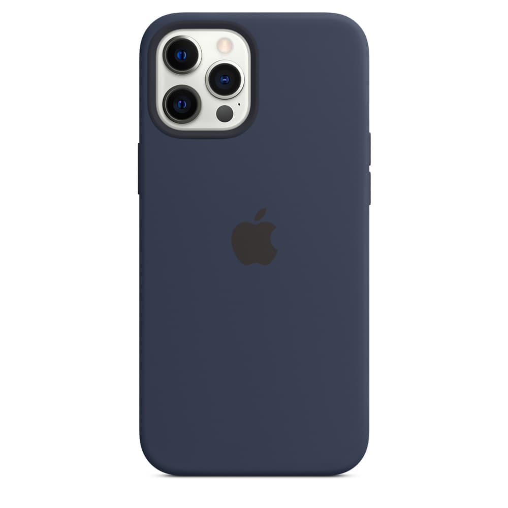 HUSA Smartphone Apple, pt iPhone 12 | iPhone 12 Pro Max, tip back cover (protectie spate) cu MagSafe, silicon, MagSafe, albastru, "mhld3zm/a" — miniatură