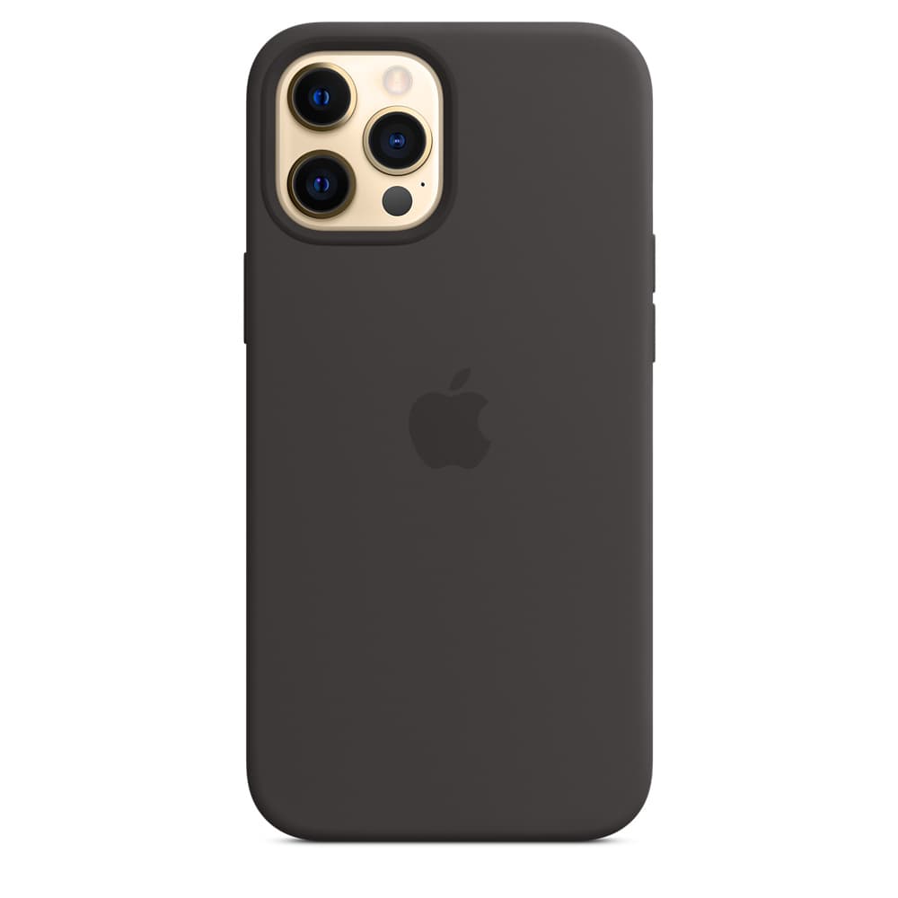 HUSA Smartphone Apple, pt iPhone 12 | iPhone 12 Pro Max, tip back cover (protectie spate) cu MagSafe, silicon, MagSafe, negru, "mhlg3zm/a" — miniatură