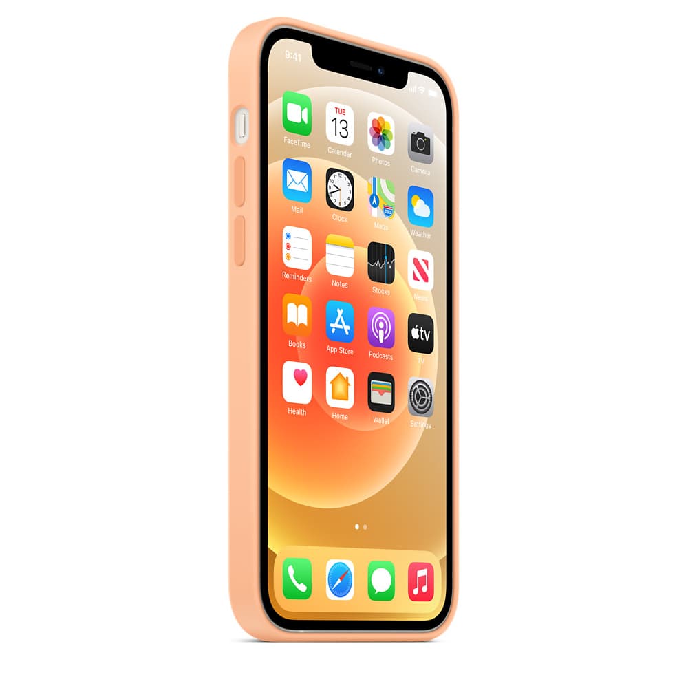 HUSA Smartphone Apple, pt iPhone 12 | iPhone 12 Pro, tip back cover (protectie spate) cu MagSafe, silicon, MagSafe, crem, "mk023zm/a" — miniatură