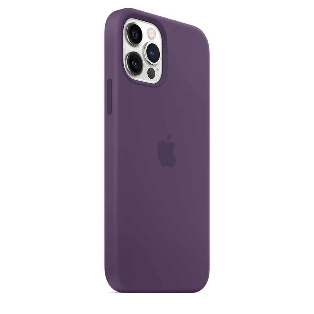 HUSA Smartphone Apple, pt iPhone 12 | iPhone 12 Pro, tip back cover (protectie spate) cu MagSafe, silicon, MagSafe, mov, "mk033zm/a" — miniatură