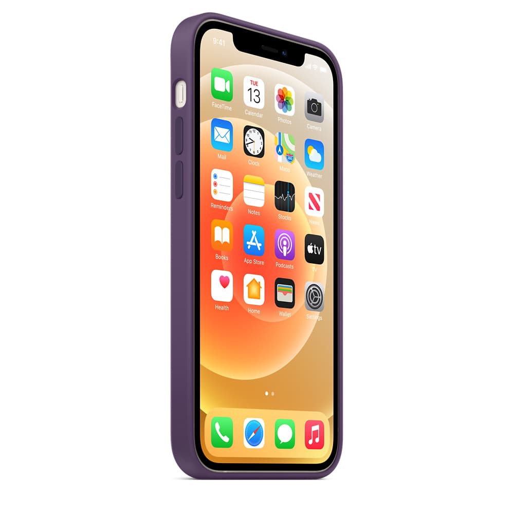 HUSA Smartphone Apple, pt iPhone 12 | iPhone 12 Pro, tip back cover (protectie spate) cu MagSafe, silicon, MagSafe, mov, "mk033zm/a" — miniatură