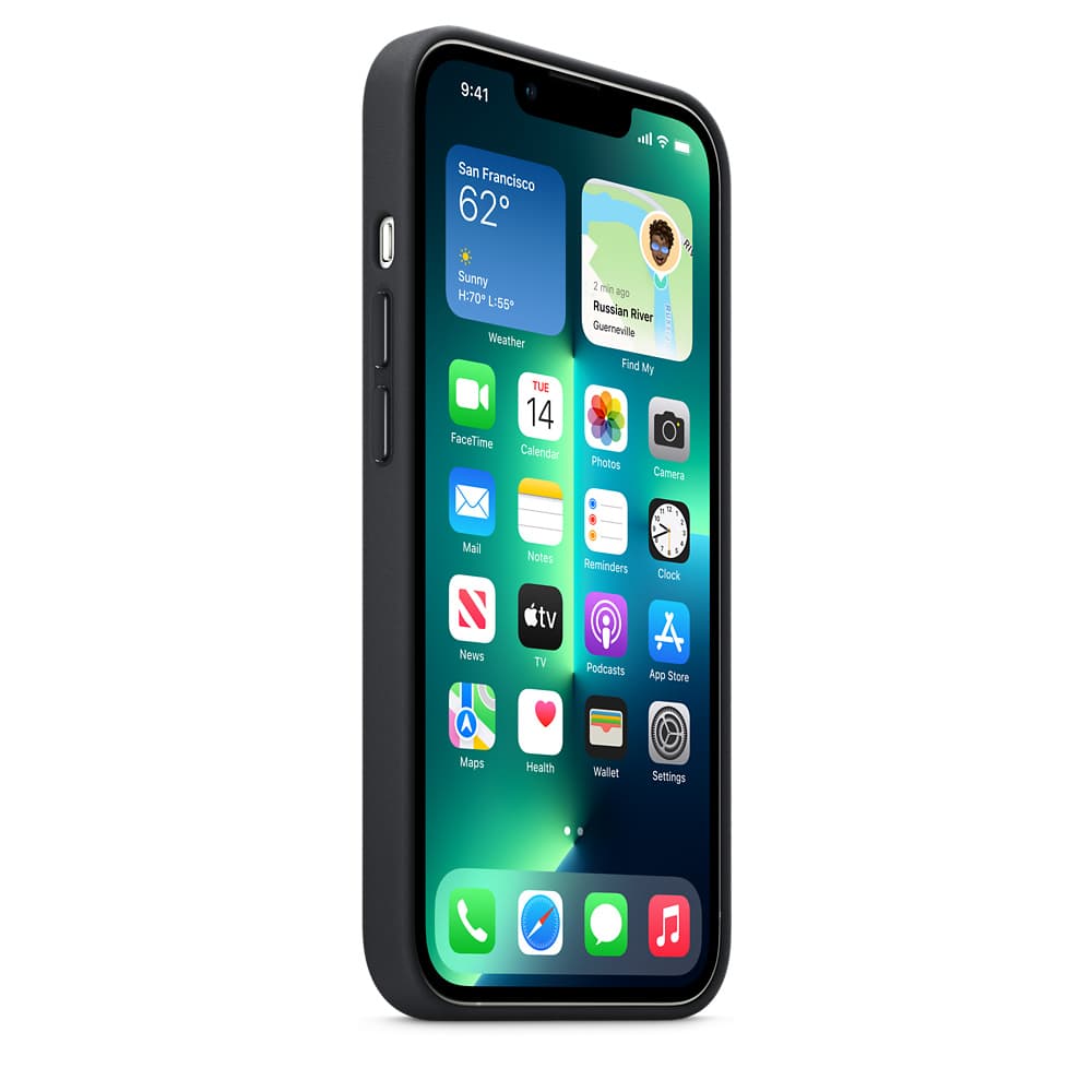 HUSA Smartphone Apple, pt iPhone 13 Pro, tip back cover (protectie spate) cu MagSafe, piele, MagSafe, negru, "mm1h3zm/a" — miniatură