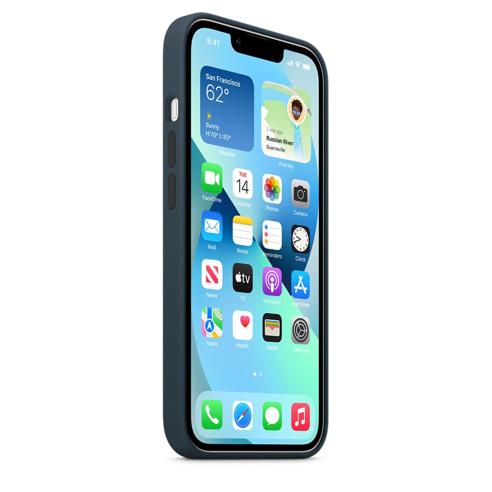 HUSA Smartphone Apple, pt iPhone 13, tip back cover (protectie spate) cu MagSafe, silicon, MagSafe, albastru, "mm293zm/a" — miniatură