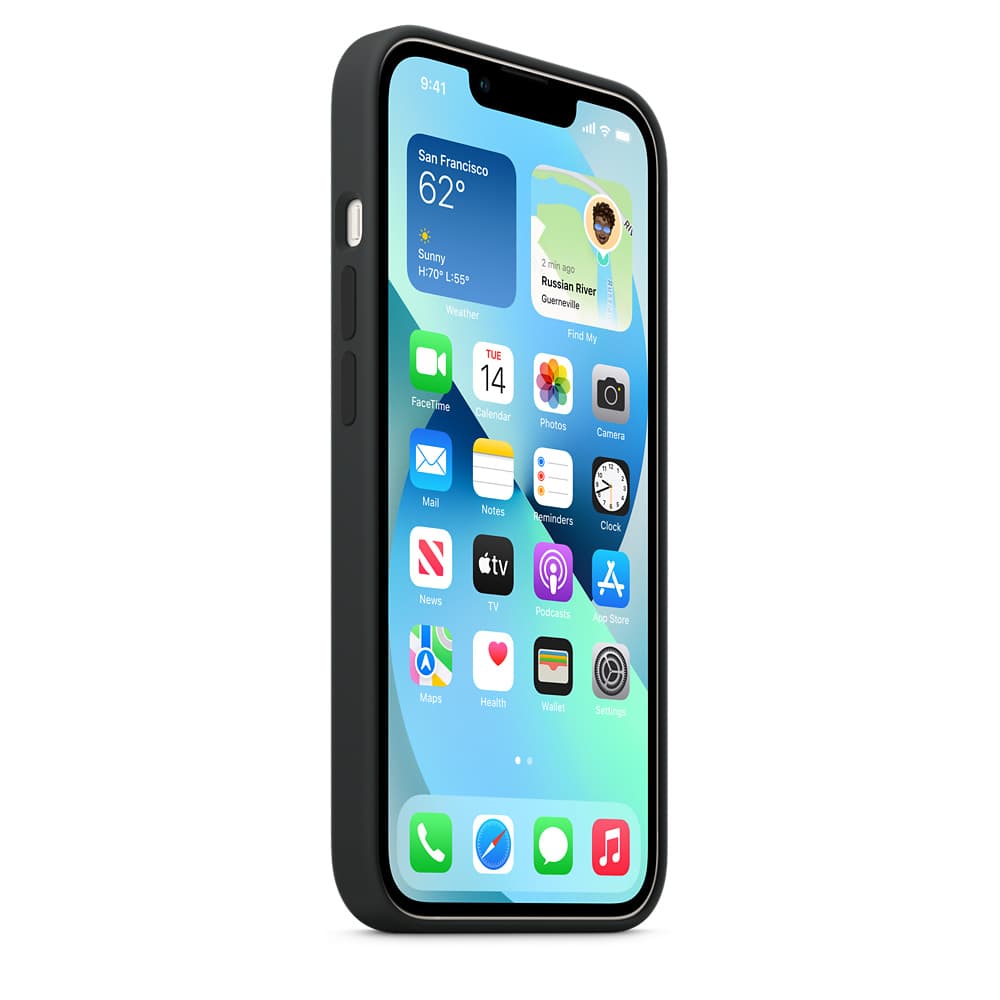 HUSA Smartphone Apple, pt iPhone 13, tip back cover (protectie spate) cu MagSafe, silicon, MagSafe, negru, "mm2a3zm/a" — miniatură