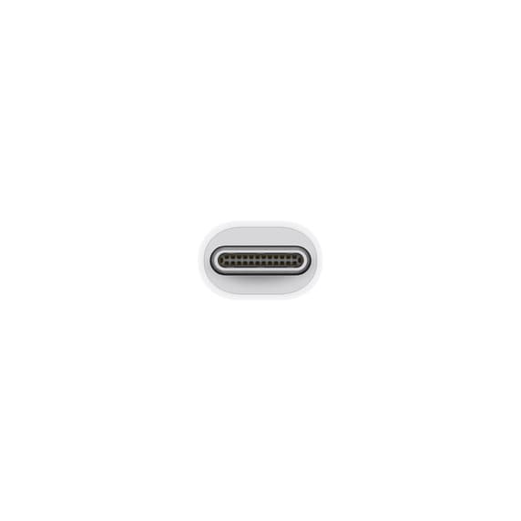 Adaptor USB smartphone Apple, Thunderbolt 3 (T) la Thunderbolt 2 (M), cauciuc, alb, "mmel2zm/a" — miniatură
