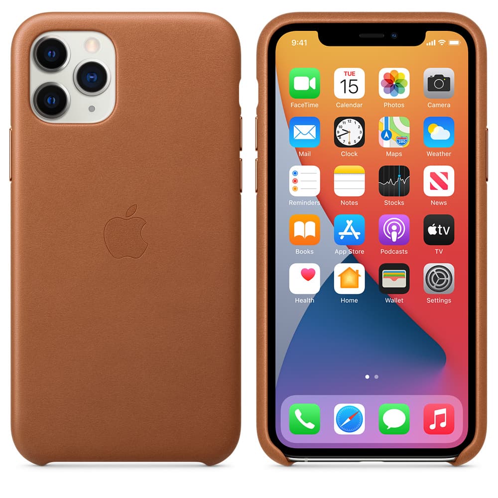HUSA Smartphone Apple, pt iPhone 11 Pro, tip back cover (protectie spate), piele, ultrasubtire, maro, "mwyd2zm/a" — miniatură