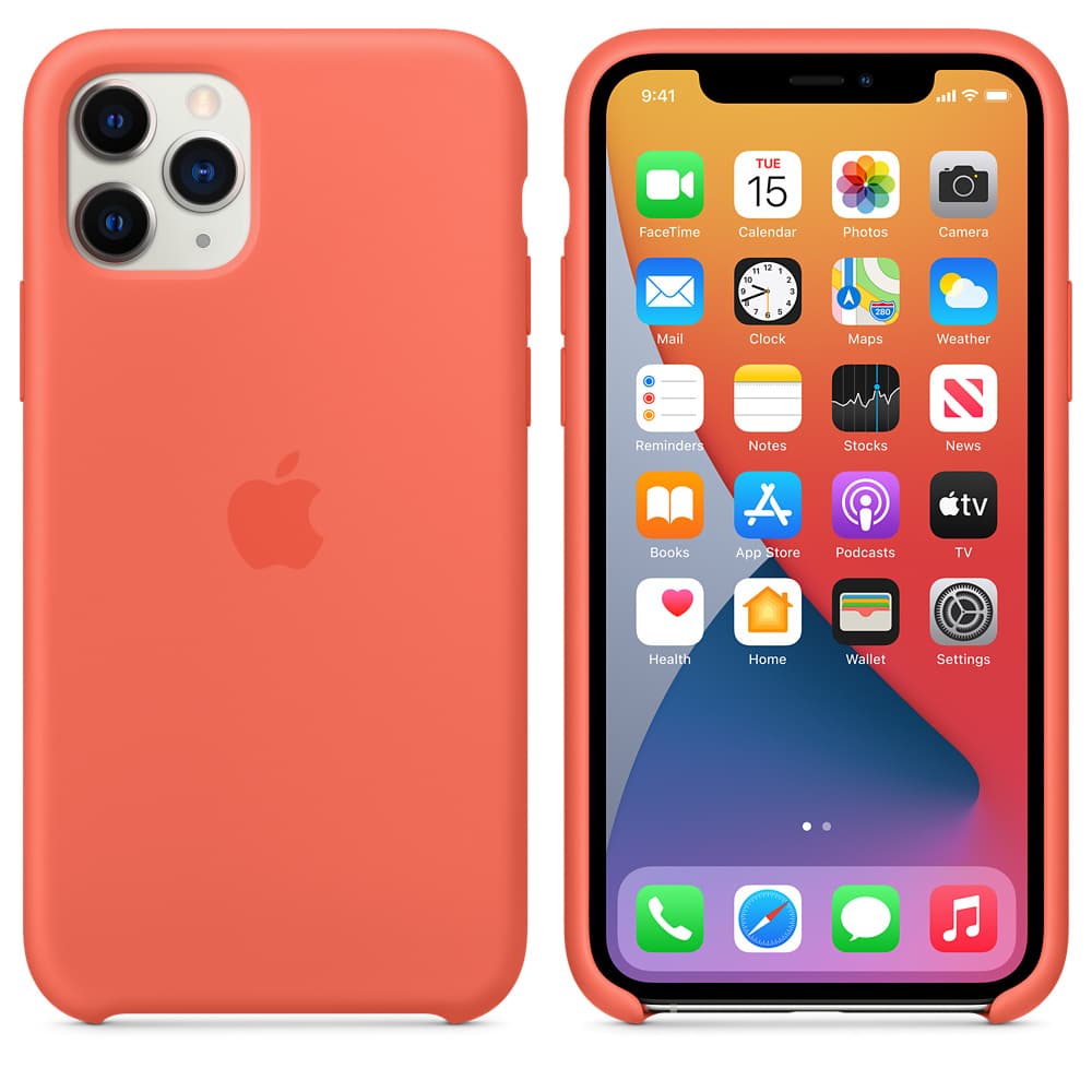 HUSA Smartphone Apple, pt iPhone 11 Pro, tip back cover (protectie spate), silicon, ultrasubtire, portocaliu, "mwyq2zm/a" — miniatură
