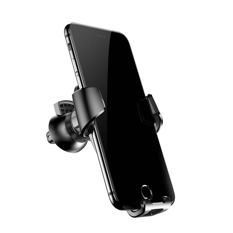 SUPORT AUTO Baseus Gravity pt. SmartPhone, fixare grila ventilatie, negru "SUYL-01" - 6953156257344 — miniatură