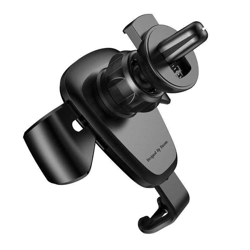 SUPORT AUTO Baseus Gravity pt. SmartPhone, fixare grila ventilatie, negru "SUYL-01" - 6953156257344 — miniatură