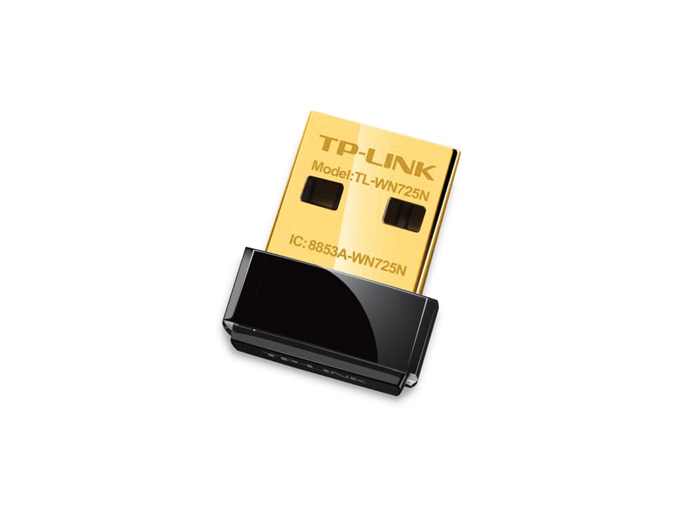ADAPTOR RETEA TP-LINK wireless, Nano, de la 1 port USB2.0 la 1 antena interna, 150Mbps, 2.4GHz"TL-WN725N" — miniatură