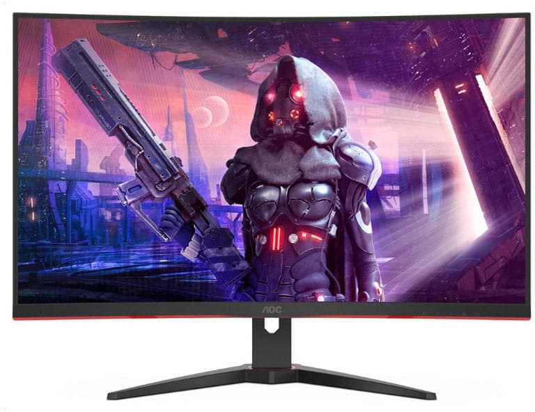 MONITOR AOC 31.5 inch, Gaming, VA, Full HD (1920 x 1080), curbat, 250 cd/mp, 1 ms, DisplayPort | HDMI x 2 | VGA, "C32G2AE/BK"