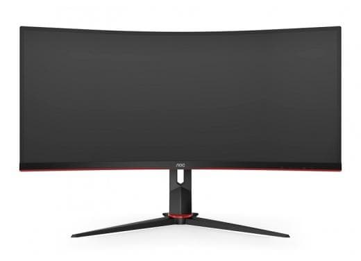 MONITOR AOC 34 inch, Gaming, VA, UWQHD (3440 x 1440), curbat, 300 cd/mp, 1 ms, DisplayPort | HDMI x 2, "CU34G3S/BK"